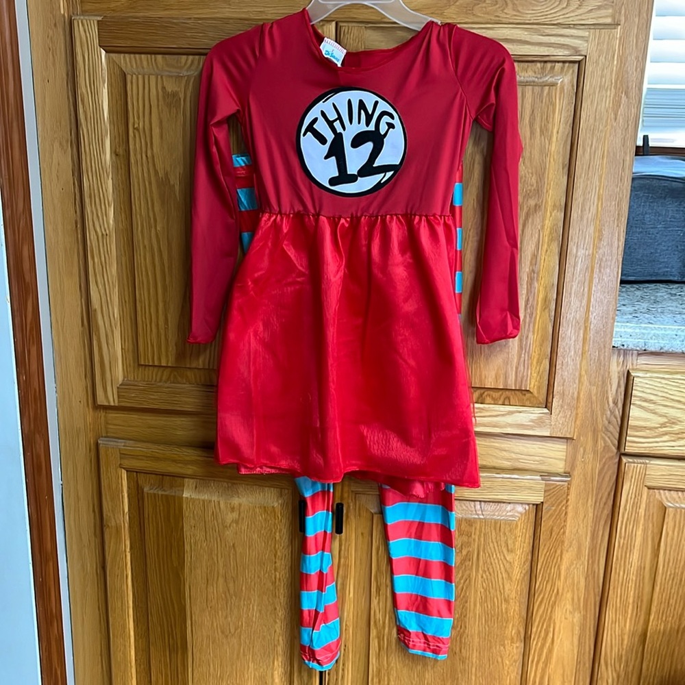 Thing 12 costume Dr. Seuss Brand NWT kids medium